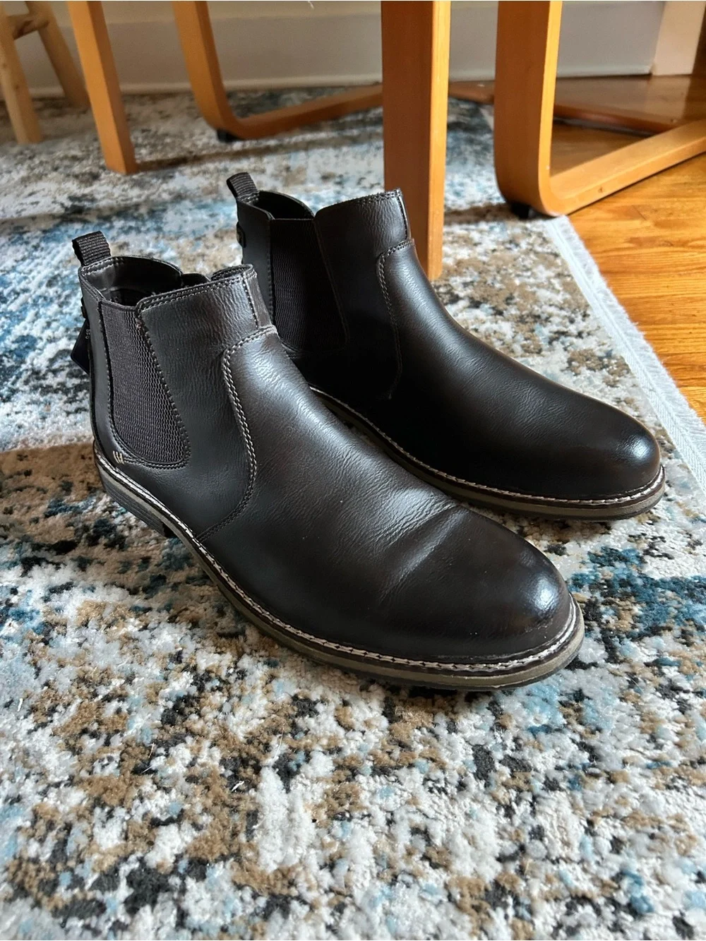 Men's Chukka Chelsea Boots in Dark Brown Leather - Sleek Slip-On Style